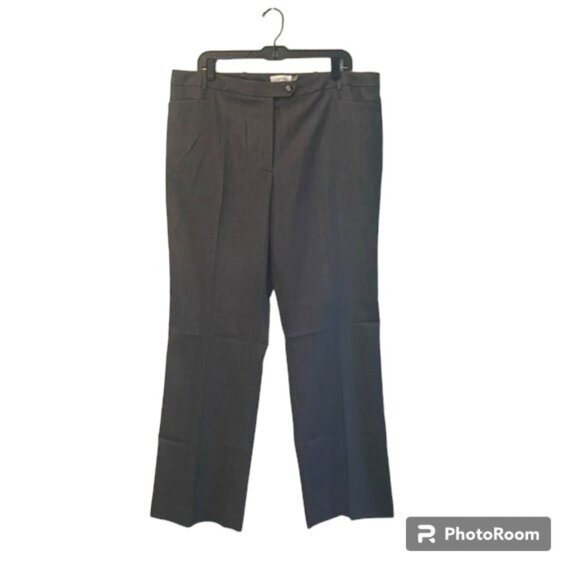 Calvin Klein Pants - NEW Calvin Klein Modern Fit Straight Leg Plaid Checkered Pants Grey Size 14
